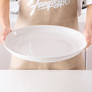Oversized Deep Round Ceramic Serving Platter