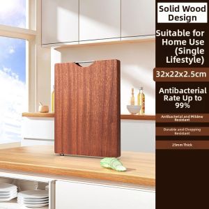 ZHENTAIYUAN | Whole Block Cutting Board from Blackwood No Lacquer No Wax