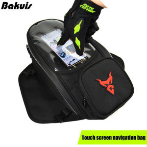 Motorcycle Magnet Bag Touch Screen Navigation Motorbike Fuel Tank Bag Motorcycle Rider Satchel Fanny Pack Equipment