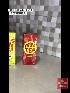 Fruit Tea Sosro BLACKCURRANT Kotak 250 MENJADI 200 ML - ( HARGA 12 pcs )