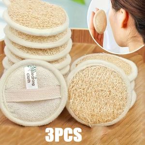 3PCS Loofah Glove Face Wash Cleaning Towel Exfoliating Sponge Deep Cleansing Makeup Remover Facial Cleansing Pad
