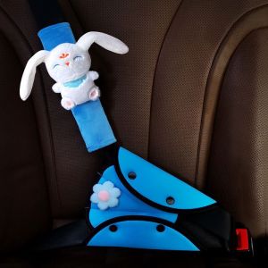 汽车儿童安全带固定器防勒脖护肩套装车用宝宝护肚神器限位器调节