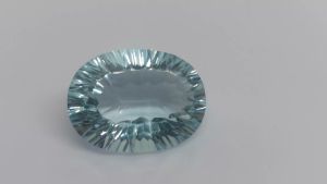 Natural Light Blue Brazil Quartz 17.76 Cts. Oval Cut Eye Clean Grade AAA+ Loose Gemstone