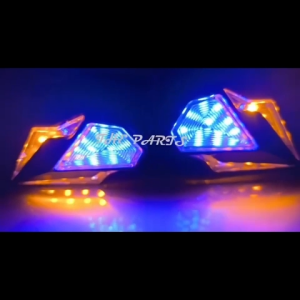 UNIVERSAL FRONT SIGNAL RS150 VI V2 WINNER X RSX150 R25 XJ6 FZ150 R15 FAIRING LED SIGNAL LAMP YAMAHA HONDA LAMPU SIGNAL DEPAN TEPI KEPUK