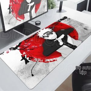 Bandai | Naruto Uzumaki Anime Gaming Mousepad Đế Cao Su Chống Trượt HD Viết Bàn Phím Thảm Cho Văn Phòng Và Thiết Lập Máy Tính Phụ Kiện Dành Cho Học Sinh