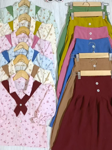 Setelan Naomi Anak Perempuan Model Terbaru Baju dan Rok Panjang Usia 1-11 Tahun
