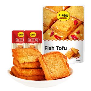 XIAO HU DUCK | Spicy and Grilled Flavored Fish Tofu Snack 158g*3 Bags