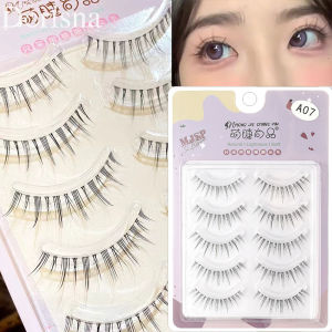 Dorisna 3/5 Pairs Natural Manga Lashes Soft False Eyelashes Daily Dating Makeup Eyelashes Wispy Lashes