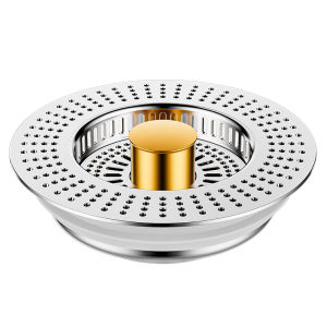 YEMO | Spring-loaded Kitchen Sink Drain Filter 304 Stainless Steel