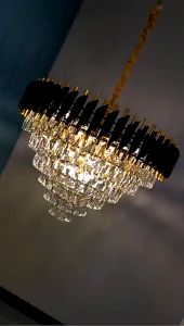 Epic Finds Lampu Gantung 40cm Kristal Chandelier Gaya  mewah ringan cahaya ruang tamu cahaya LED kamar tidur dekorasi interior cahaya ruang makan