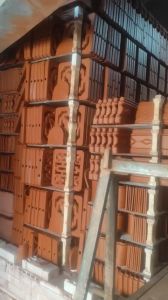 Gạch thông gió hoa cúc gốm bát tràng 40x40
