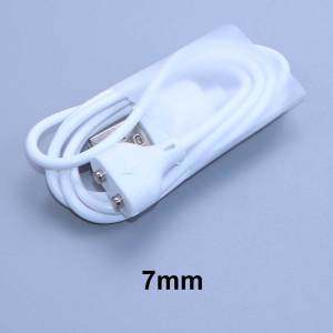 Cáp Sạc Từ Tính 1.2A 80cm 2Pin Center Space Màu Trắng Dây Sạc USB Cho Đồng Hồ Thông Minh Tương Thích Với Các Thiết Bị 5/6/7/8/9/10mm