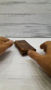 gantungan kunci kulit lipat 3
