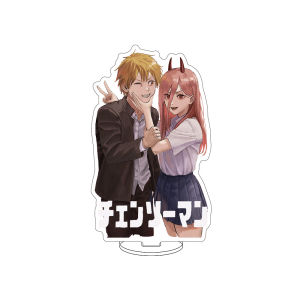 Bandai | 16CM Acrylic Hình Đứng Cho Anime Chainsaw Man-Higashiyama Kobeni Himeno Denji Makima Cosplay Đồ Trang Trí Quà Tặng Sưu Tập Phụ Kiện