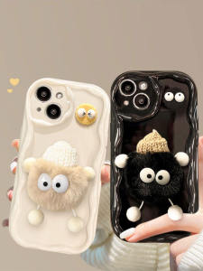 Cute Plush Mini Phone Case for 15 14Promax IP13/12/11 XS Max Autumn Winter XR 3D Plush Toy 7P 8Plus Full Cover 6SP