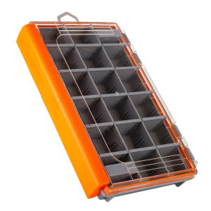 Kotak memancing terapung kalis air-Sealed PP + ABS Bait Organizer dengan pembahagi laras & tanda skala