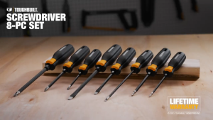 TOUGHBUILT Standard 8 Piece Screwdriver Set TB-H5S8-A High Torque