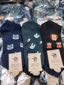 ถุงเท้า ข้อสั้น แฟชั่นผู้หญิง Free size ลายการ์ตูนน่ารัก แพ็ค12คู่ คละลายในแพ็ค พร้อมส่ง