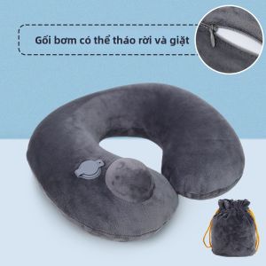 Becoolfish |Gối cổ chữ U bơm hơi du lịch bảo vệ cổ