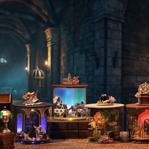 Mô hình nhà búp bê CUTEROOM diy Doll House Miniature Magic House Harry Potter