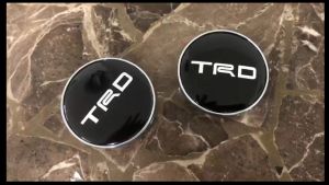Logo chụp mâm ốp lazang bánh xe ô tô Toyota Fortuner TRD Sportivo đường kính 60mm chất liệu nhựa ABS