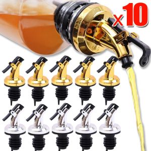 Feelife 1/10PCS Press Oil Pot Nozzle Liquor Olive Oil Bottle Stopper Food Grade Sealing Leak-proof Pour Sauce Nozzle Kitchen Bar Gadgets