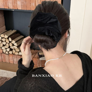 ริบบิ้นกำมะหยี่ขนาดใหญ่ ยางรัดผมทรงกลมสำหรับผู้หญิง รุ่นใหม่ปี 2025 ริบบิ้นกำมะหยี่สำหรับตกแต่งผมสไตล์เกาหลี