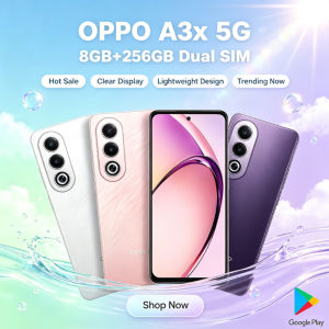OPPO | OPPO A3x 5G Global Unlocked Phone 8GB+256GB 5100mAh Battery 45W Flash Charge Shockproof IP54 Dustproof Dual SIM 5G Cellphone