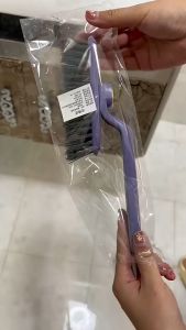 แปรงทำความสะอาด แปรงหมุนได้360องศา แปรงทำความสะอาดพร้อมที่หนีบขยะถอดออกได้ ทำความสะอาดพื้น ผนัง ซอกมุม