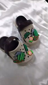 KIDS SIZE [P18-23] BABY SUMMER SANDALS WITH JIBBTZ PURE RUBBER FOR BOYS KID