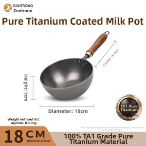 CONTRONO | Antibacterial Titanium Coating-Free Baby Pot for Healthy Cooking