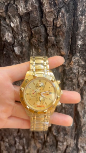 Dôngd hồ nam sang trọng size 42mm thép đúc k rỉ máy pin nhật kính sapphire chống trầy đồng hồ size lớn