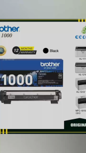 Genuine Brother TN-1000 Toner- HL-1110/HL-1210W/DCP-1510/DCP-1610W/MFC-1810