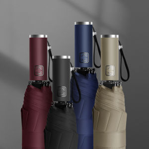 Automatic Windproof Business Umbrella Tri-fold Male Logo/Advertising Printing