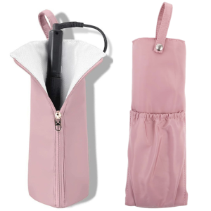 Hot Iron HolderHair Curling Holder Mat With ZipperHeat Resistant Travel Bag For Curling IronLightweight Portable Hair Straigh