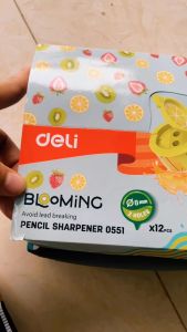 Gọt bút chì Deli 0551 - Thiết kế hình cốc với 2 đầu gọt to nhỏ