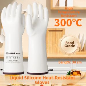 Heat-Resistant Water-Proof Flexible Silicone Gloves Kitchen