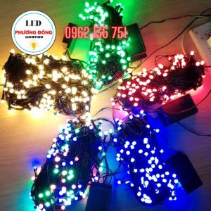 COMBO 5 DÂY ĐÈN LED CHỚP Q8 TRANG TRÍ NOEL 40M - 180 BÓNG ĐỦ MÀU