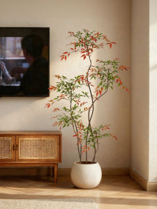 LIANYOU | High-end Realistic Artificial Plant Red Leaf Nandina