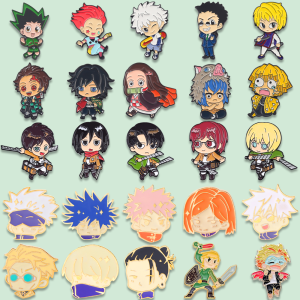 Kartun Hayao Miyazaki Aku Juga Punya Bros Bo Niu Qianyuqian Lencana Lencana Logam Tak Berwajah