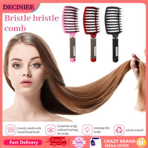 DECINIEE Hair Brush Scalp Massage Comb Hairbrush Bristle&Nylon Women Wet Curly Detangle Hair Brush for Salon Hairdressing Styling Tools