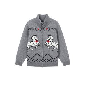 PUMA | New Year Edition Casual Cute Zip-Up Collar Childrens Sweater