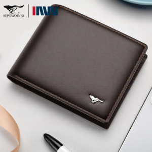 SEPTWOLVES | Leather Genuine Cowhide Wallet Horizontal