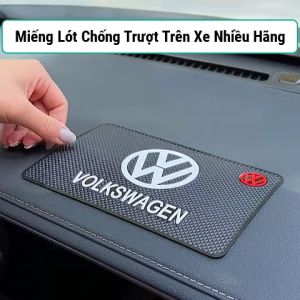 Tấm lót chống trượt trên taplo ô tô theo hãng xe size 20x13cm thảm giữ điện thoại đồ đạc không rung lắc chống nước tốt