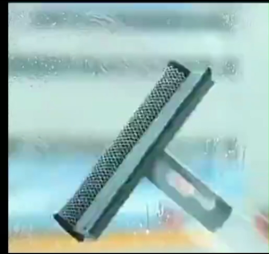 2 In 1 Glass Cleaning Tool With Spray Cleaning Tool Supplies Bottle Nozzle Disassemble Rod Squeegee Glass Cleaner Double-Sided Window Glass Wiper