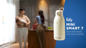 Fatzbaby mini smart 7 bình hâm sữa hâm nước pha sữa di động bảo hành chính hãng 12 tháng chipchop