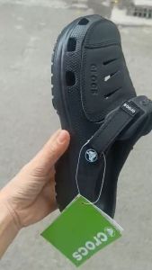 Dép sục Cross Yukon Mesa Clog nam dạng sục phối da đế chống trơn trợtfull box màu đen