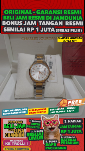 JAM TANGAN CHARLES JOURDAN ORIGINAL JAM CHARLES JOURDAN CJ194.17.1 Men LA - Stainless Steel - Silver - JAMDUNIA / JAM DUNIA JD18 # JAM TANGAN PRIA JAM PRIA JAM TANGAN ANTI AIR $ CHARLES JOURDAN PRIA ORIGINAL CJ194 171 CJ 194 17 CHARLES JORDAN
