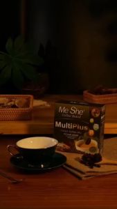 MeShe Coffee กาแฟมีเช่ สูตรใหม่มัลติพลัส + เพิ่มคุณประโยชน์สูงสุด กาแฟหญ้าหวานต้นตำหรับเจ้าแรก การันตีของแท้