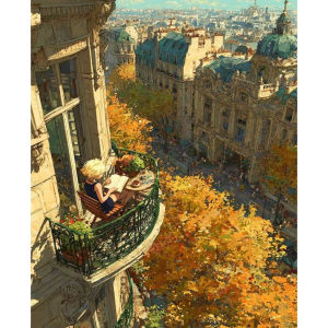 BILIBILI | Paint By Numbers Eiffel Tower City Scenery Paintings on Number Crafts Supplies Adults Handiwork Oil Decoration Home
